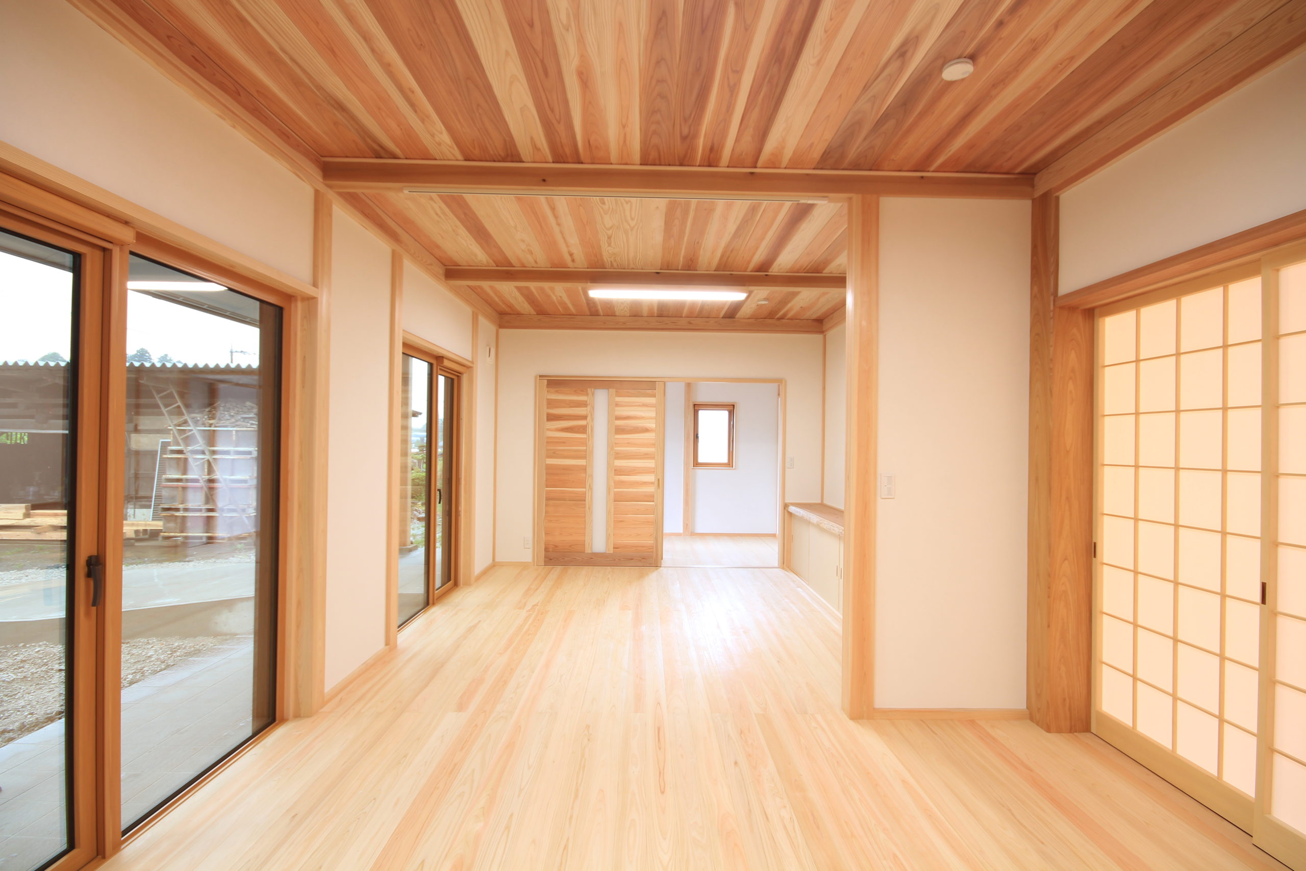 栃木県上三川の耐震住宅施工事例M邸のリビング２